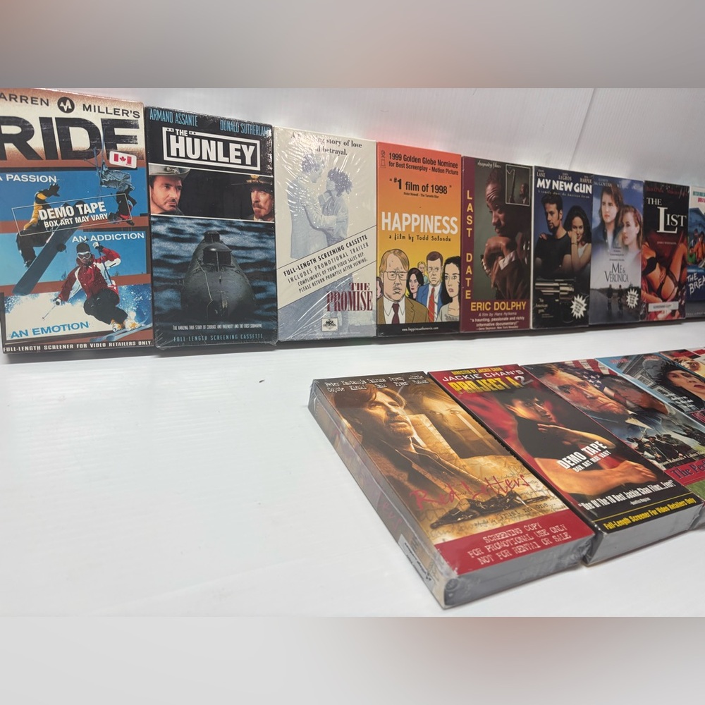 Lot of 15 Rare VHS Screening Copies / Promotional Tapes store & Studio Use Only - Picture 3 of 9